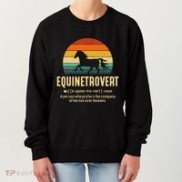 Equinetrovert Equestrian Equine Introvert Women's Sweatshirt thumb 0