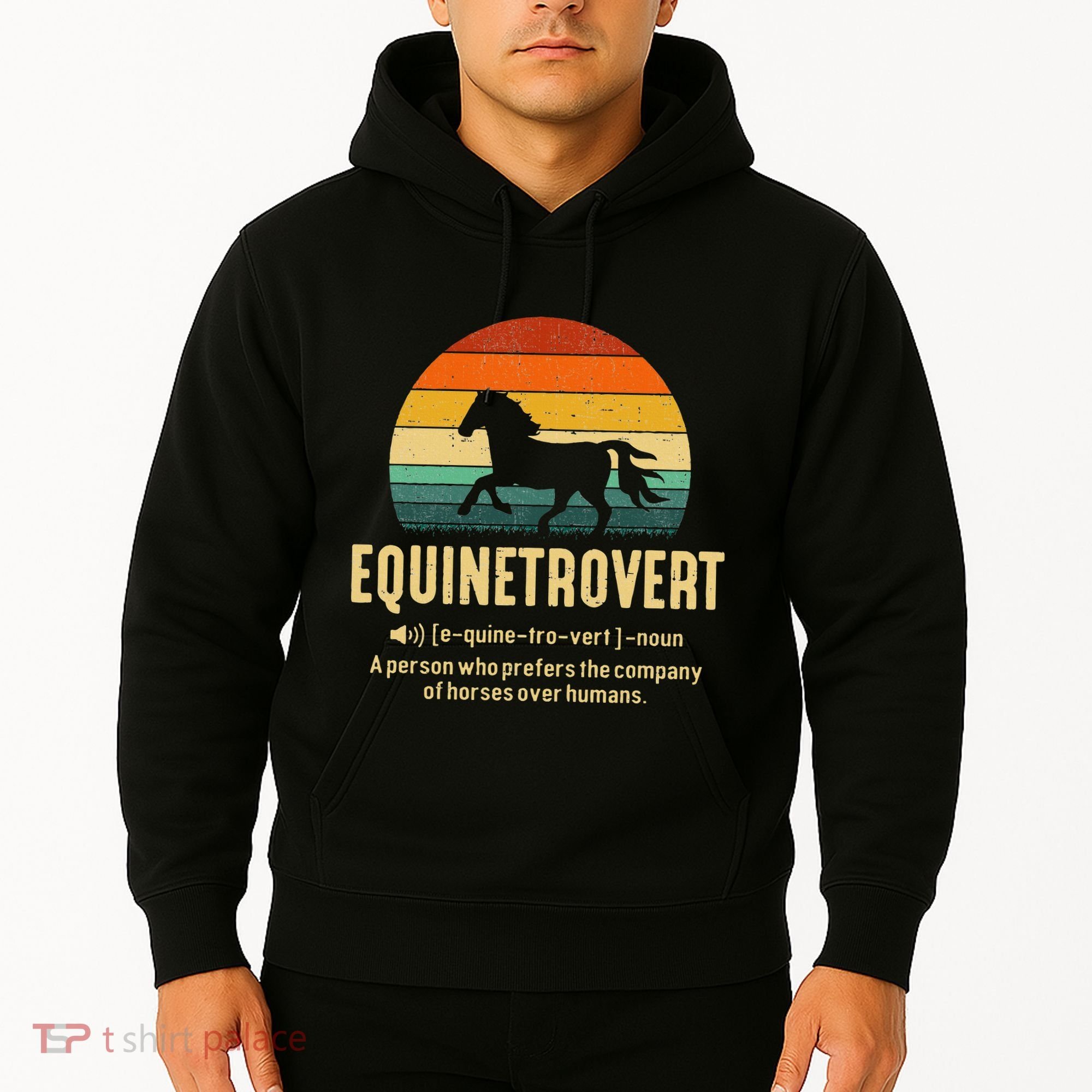 Equinetrovert Equestrian Equine Introvert Hoodie