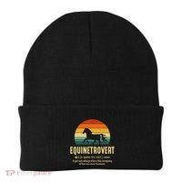 Equinetrovert Equestrian Equine Introvert Beanie thumb 0