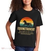 Equinetrovert Equestrian Equine Introvert Kids T-Shirt thumb 2