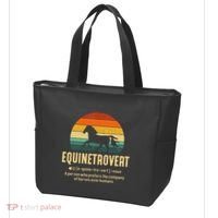 Equinetrovert Equestrian Equine Introvert Tote Bag thumb 3