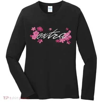 Extra Emily Extra Floral Women's Long Sleeve Shirt