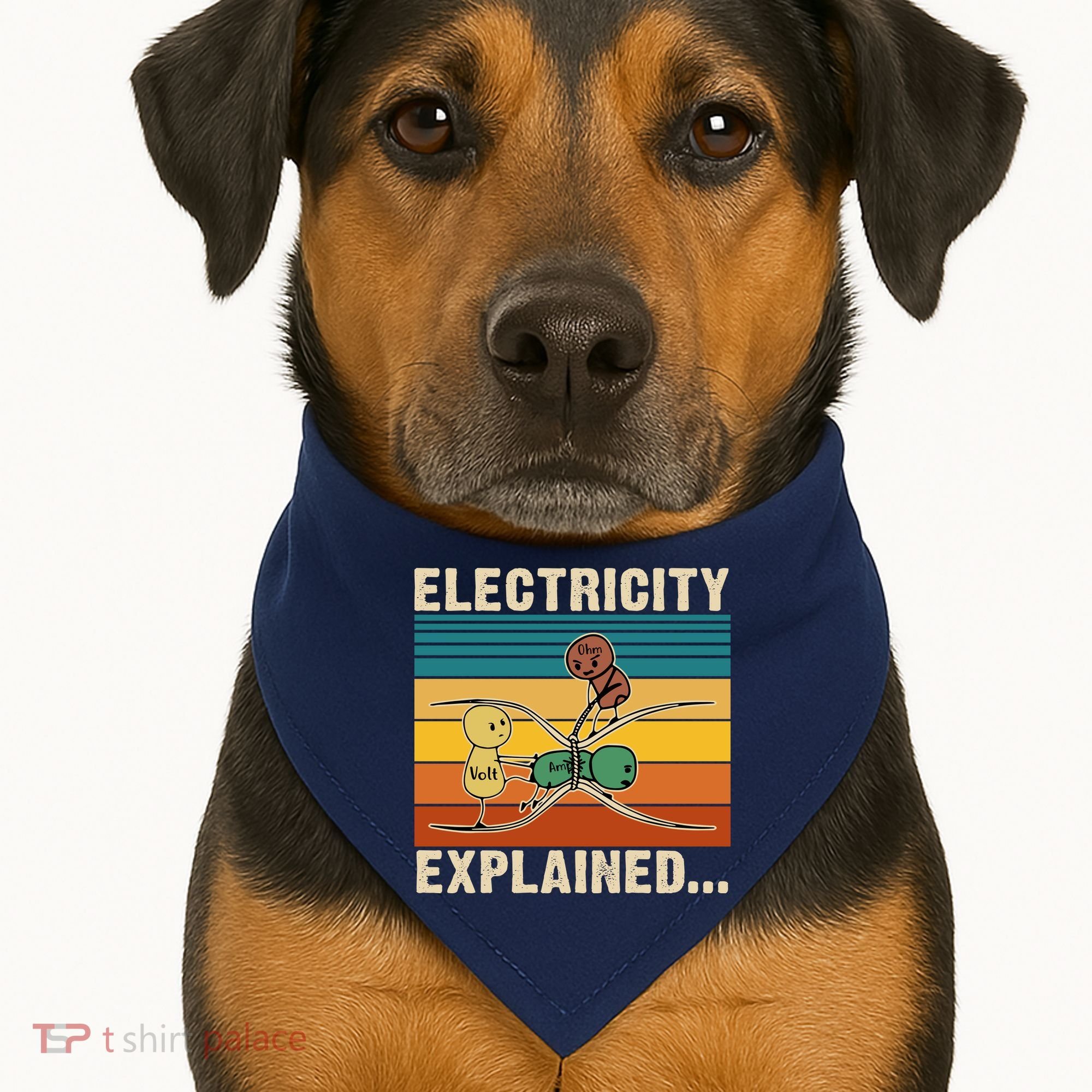 Electricity Explained USA-Made Doggie Bandana