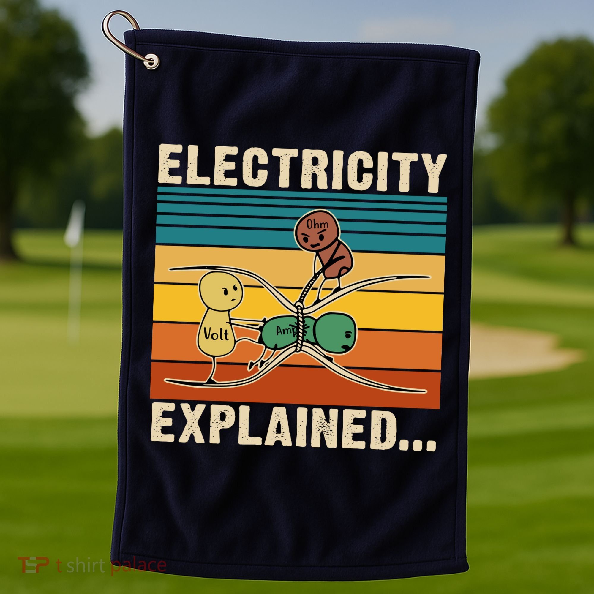 Electricity Explained Golf Towel