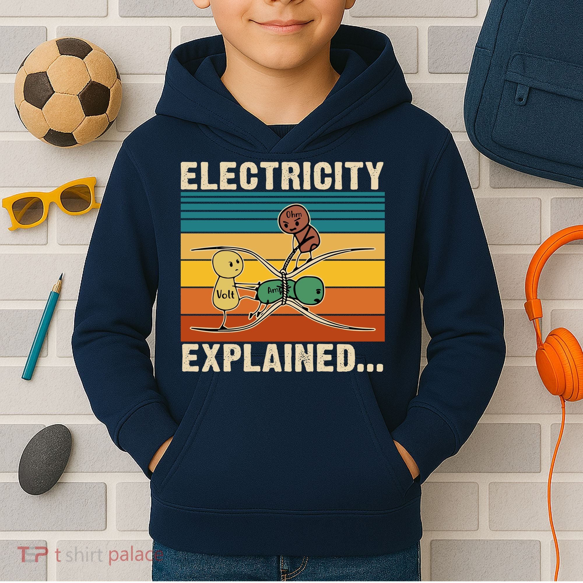 Electricity Explained Kids Hoodie