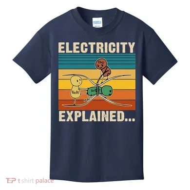 Electricity Explained Kids T-Shirt