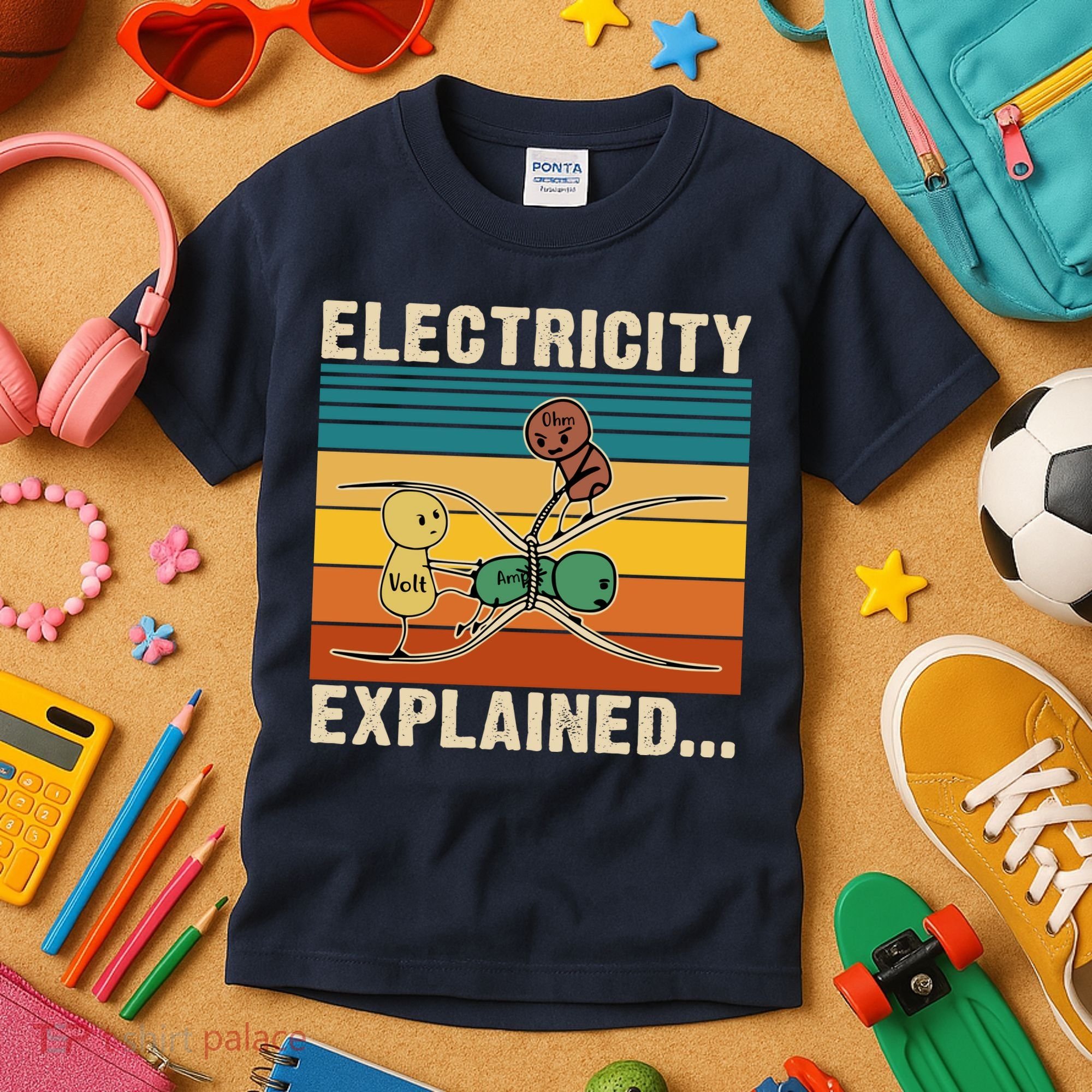 Electricity Explained Kids T-Shirt