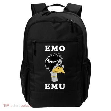 Emo Emu Funny Metal Goth Emu Bird Backpack