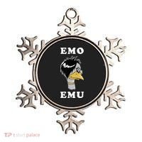 Emo Emu Funny Metal Goth Emu Bird Ornament thumb 0