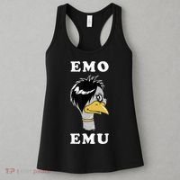 Emo Emu Funny Metal Goth Emu Bird Women's Tank Top thumb 3