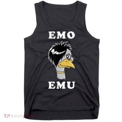 Emo Emu Funny Metal Goth Emu Bird Tank Top