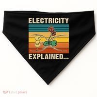 Electricity Explained Funny Gift USA-Made Doggie Bandana thumb 0