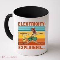 Electricity Explained Funny Gift Coffee Mug thumb 0