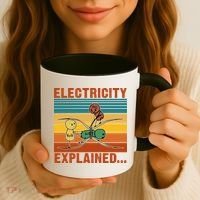 Electricity Explained Funny Gift Coffee Mug thumb 3