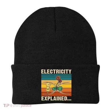 Electricity Explained Funny Gift Beanie