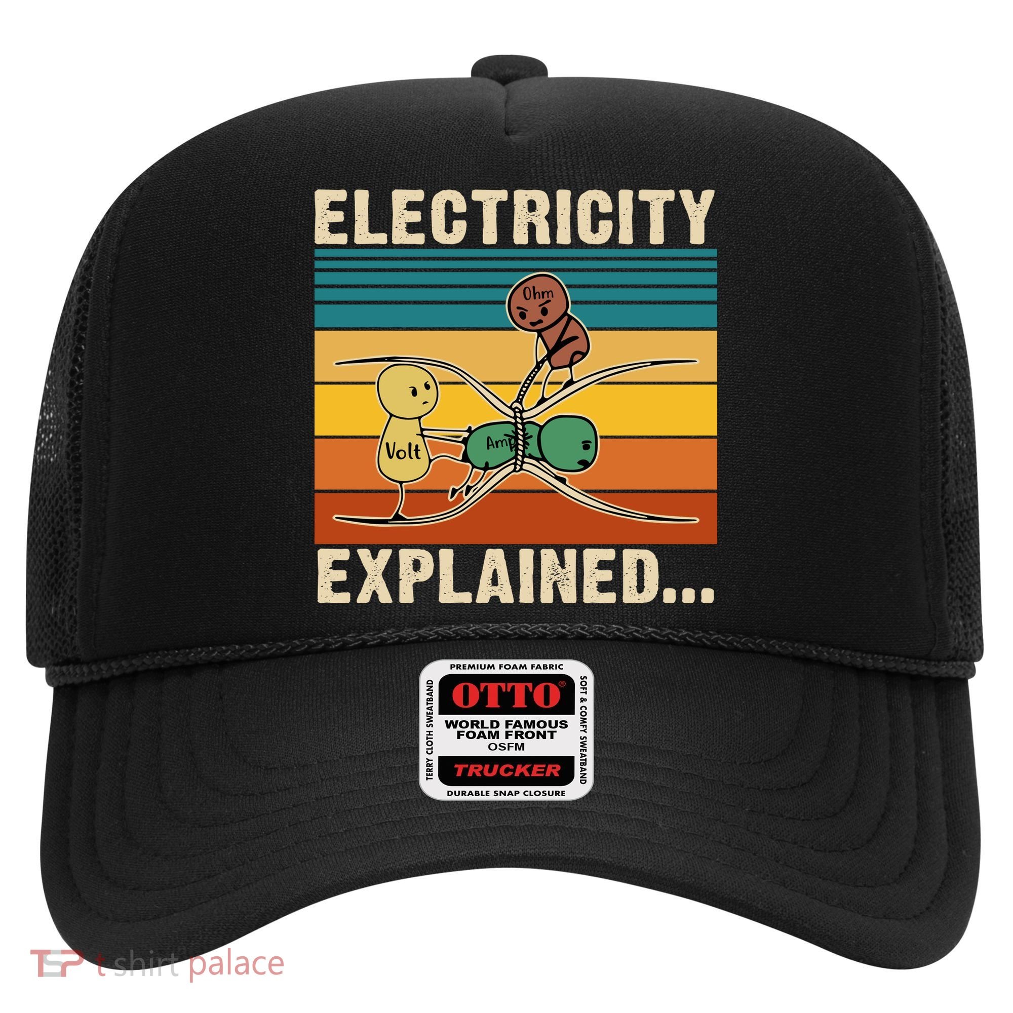 Electricity Explained Funny Gift Hat