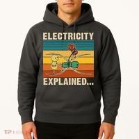 Electricity Explained Funny Gift Hoodie thumb 2