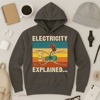 Electricity Explained Funny Gift Hoodie thumb 3