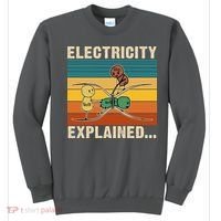 Electricity Explained Funny Gift Sweatshirt thumb 0