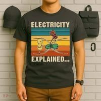Electricity Explained Funny Gift T-Shirt thumb 6