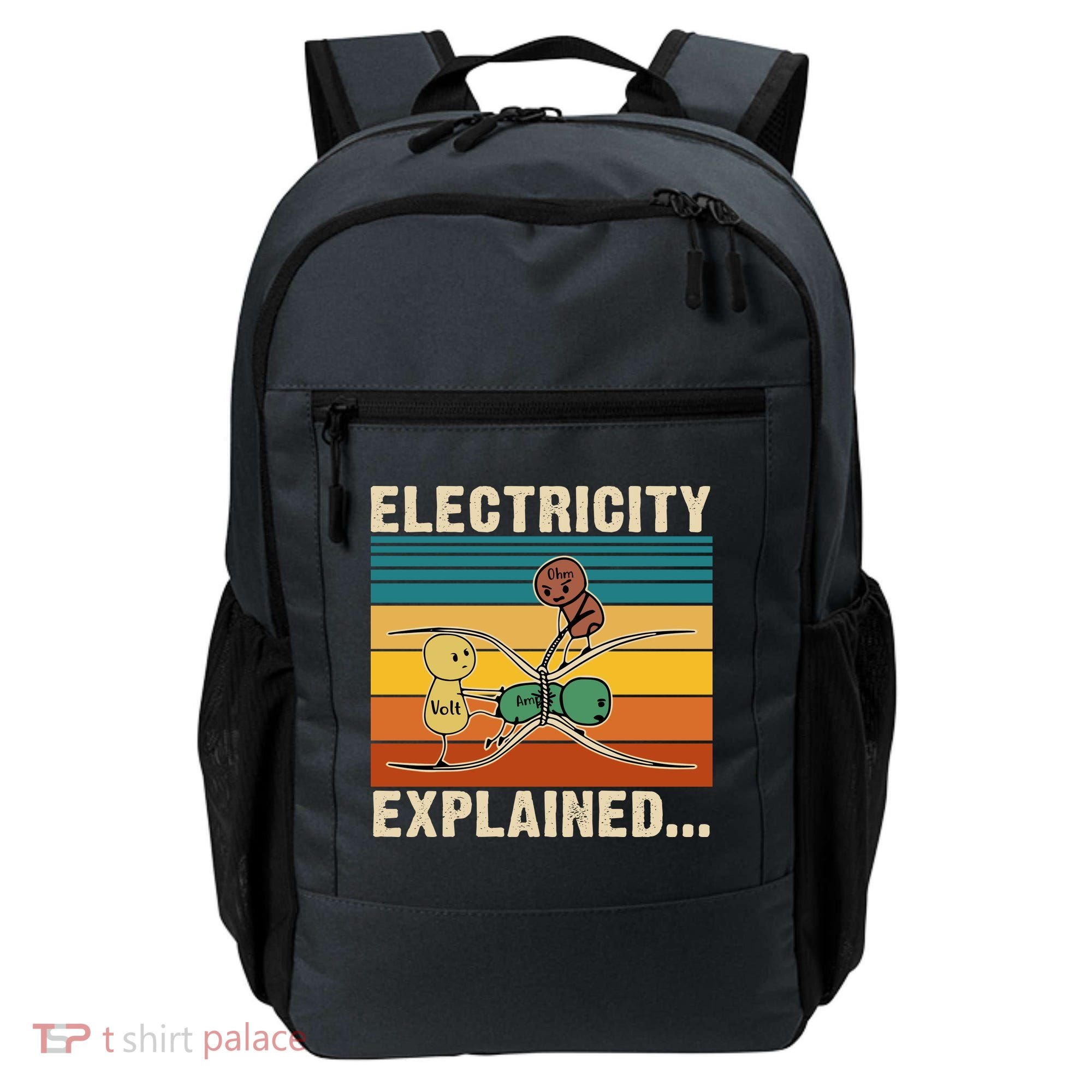 Electricity Explained Funny Gift Backpack