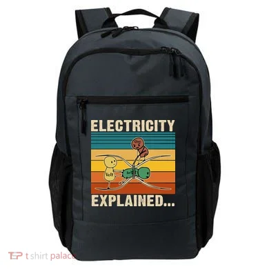 Electricity Explained Funny Gift Backpack