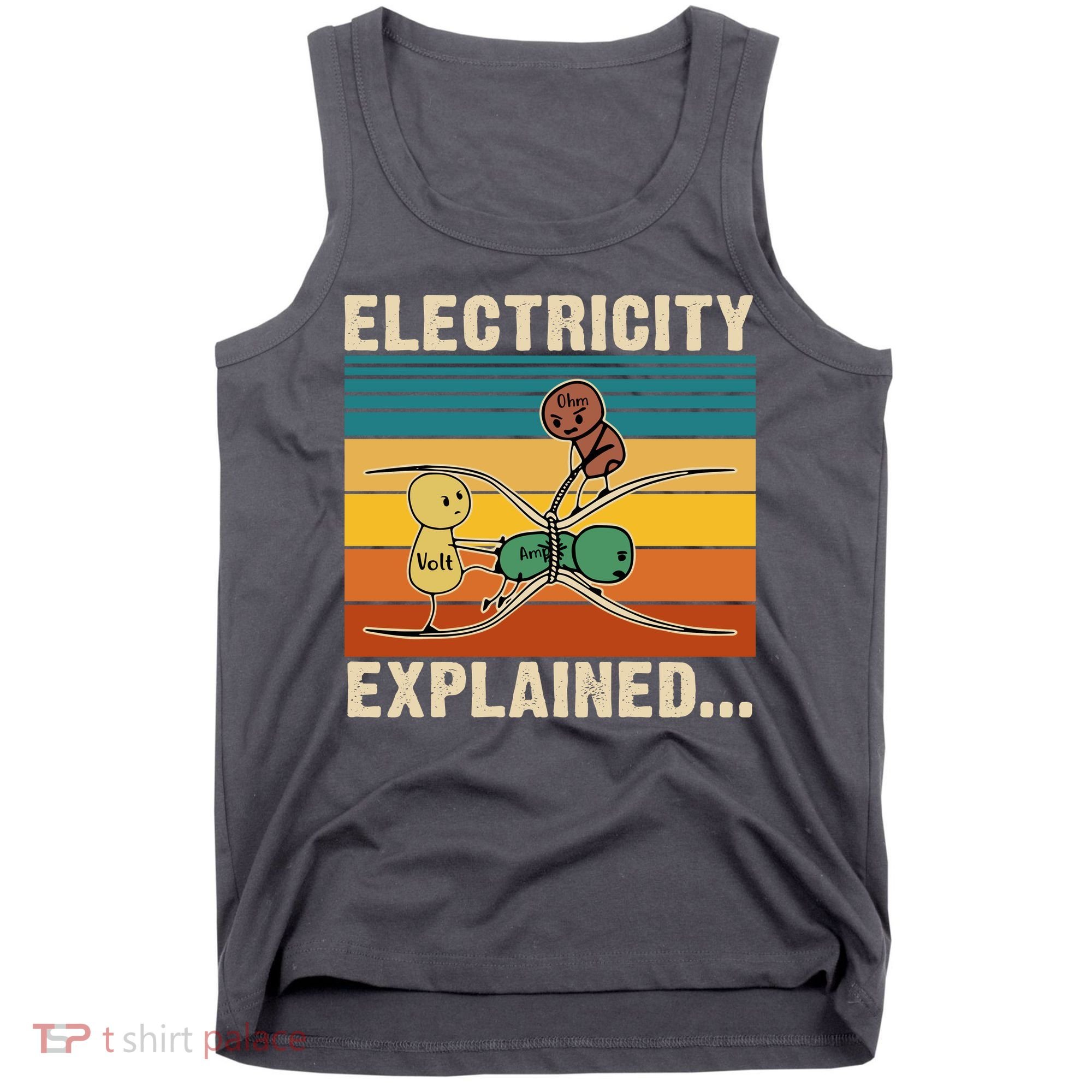 Electricity Explained Funny Gift Tank Top