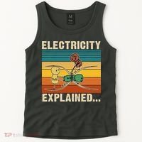 Electricity Explained Funny Gift Tank Top thumb 2