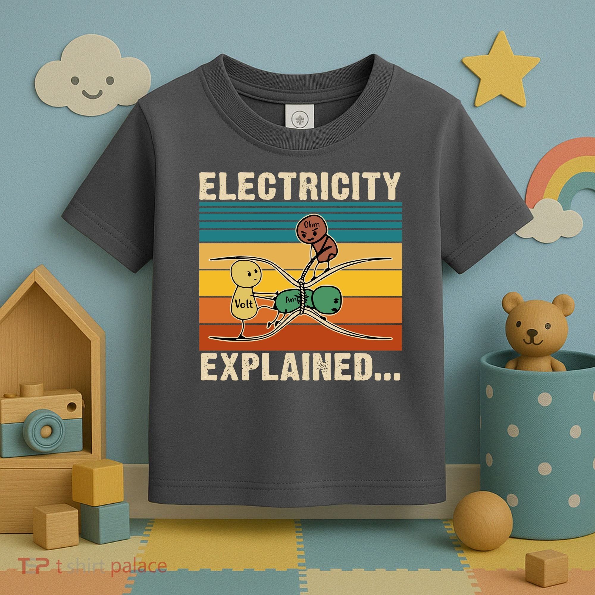 Electricity Explained Funny Gift Toddler T-Shirt