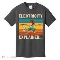 Electricity Explained Funny Gift Kids T-Shirt thumb 0