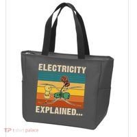 Electricity Explained Funny Gift Tote Bag thumb 3