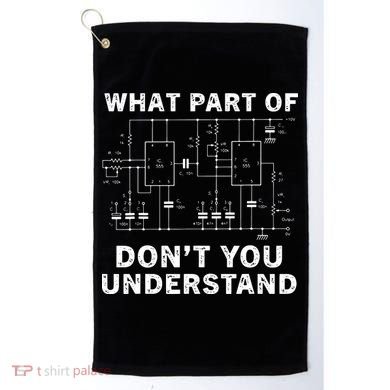 Electrical Engineer Funny Engineering Sarcasm Golf Towel