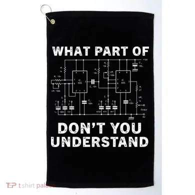 Electrical Engineer Funny Engineering Sarcasm Golf Towel