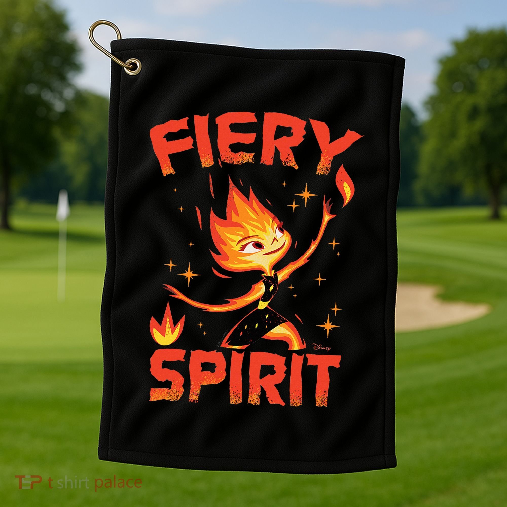 Elemental Ember Fiery Spirit Golf Towel