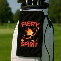 Elemental Ember Fiery Spirit Golf Towel thumb 2