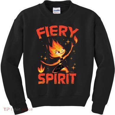 Elemental Ember Fiery Spirit Kids Sweatshirt