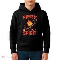 Elemental Ember Fiery Spirit Kids Hoodie thumb 4