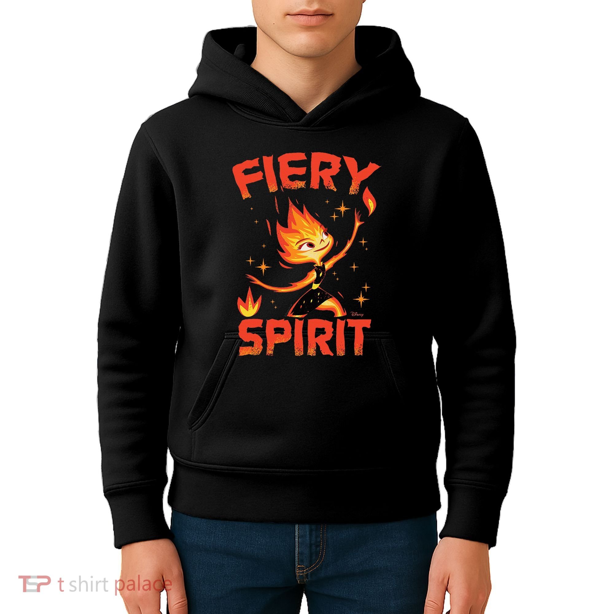 Elemental Ember Fiery Spirit Kids Hoodie