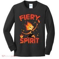 Elemental Ember Fiery Spirit Kids Long Sleeve Shirt thumb 0