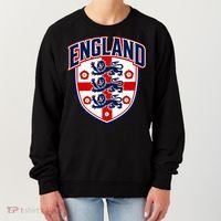 England English Flag Crest Soccer Fan Women's Sweatshirt thumb 0