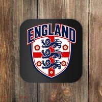 England English Flag Crest Soccer Fan Coaster thumb 0