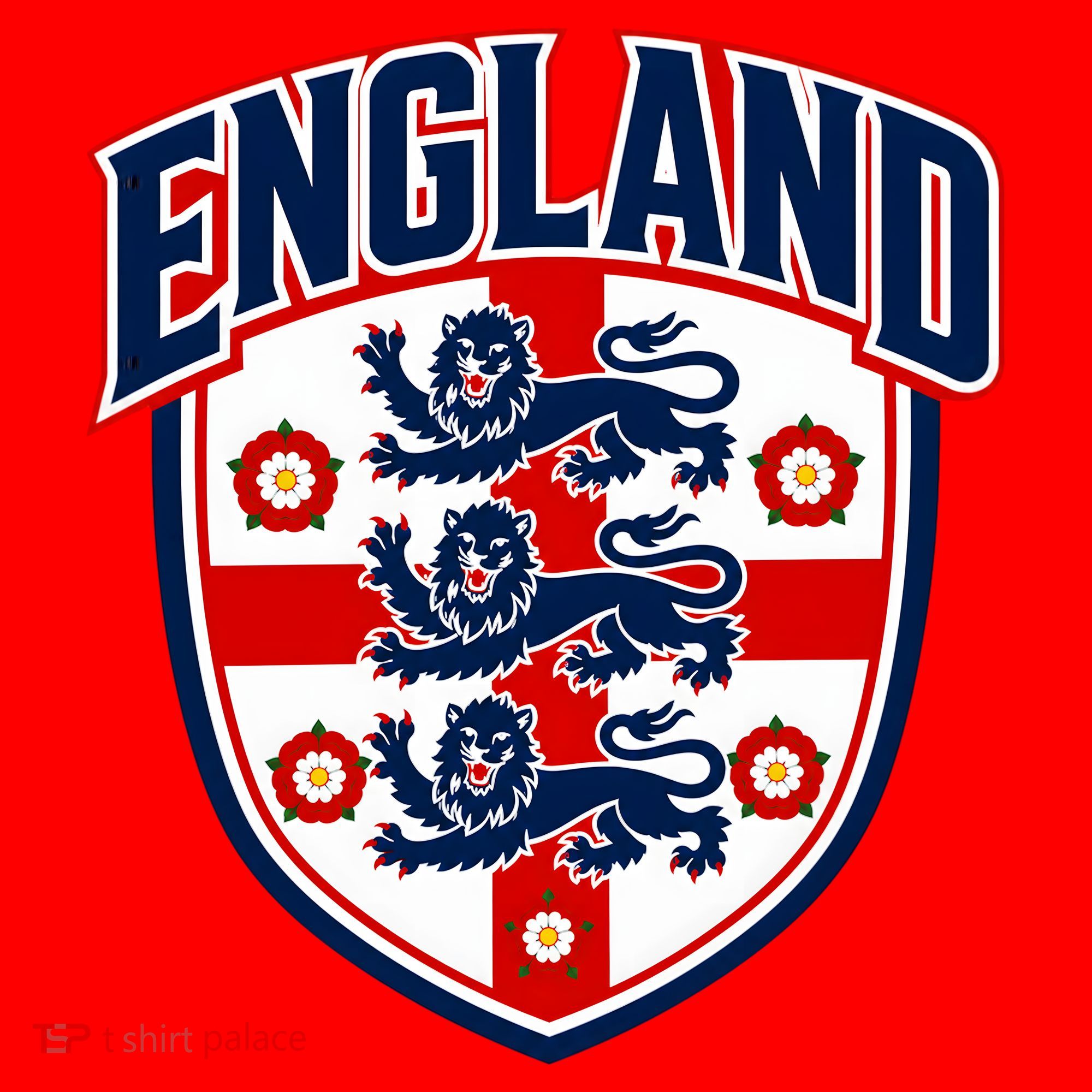 England English Flag Crest Soccer Fan Santa Hat