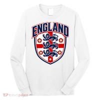 England English Flag Crest Soccer Fan Long Sleeve Shirt thumb 0