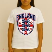 England English Flag Crest Soccer Fan T-Shirt thumb 4