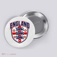 England English Flag Crest Soccer Fan Button thumb 0