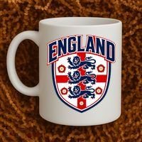 England English Flag Crest Soccer Fan Coffee Mug thumb 2