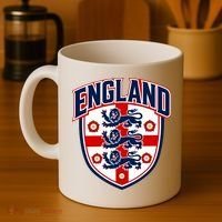 England English Flag Crest Soccer Fan Coffee Mug thumb 4