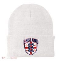 England English Flag Crest Soccer Fan Beanie thumb 0