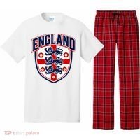 England English Flag Crest Soccer Fan Pajama Set thumb 0