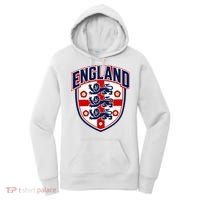 England English Flag Crest Soccer Fan Women's Hoodie thumb 0
